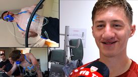 Intensiver Start in die Trainingswoche auf dem Laufband: Angelo Stiller