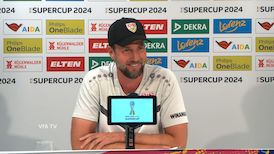 Die PK vor dem Supercup-Duell in Leverkusen