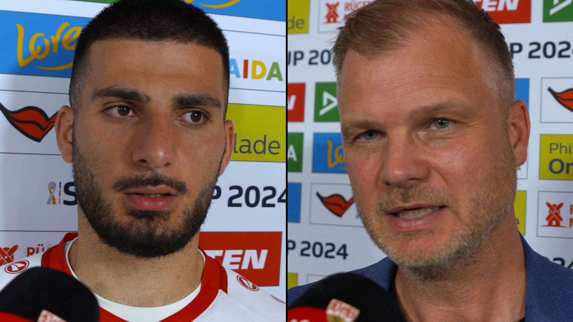 Die Interviews zum Supercup-Match in der BayArena
