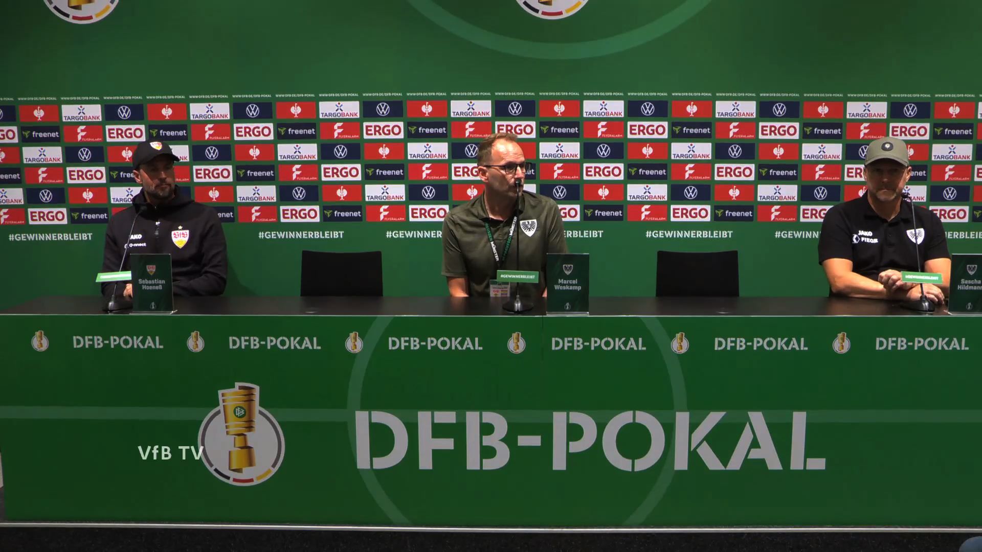 Pressekonferenz DFB-Pokal: SC Preußen Münster - VfB Stuttgart