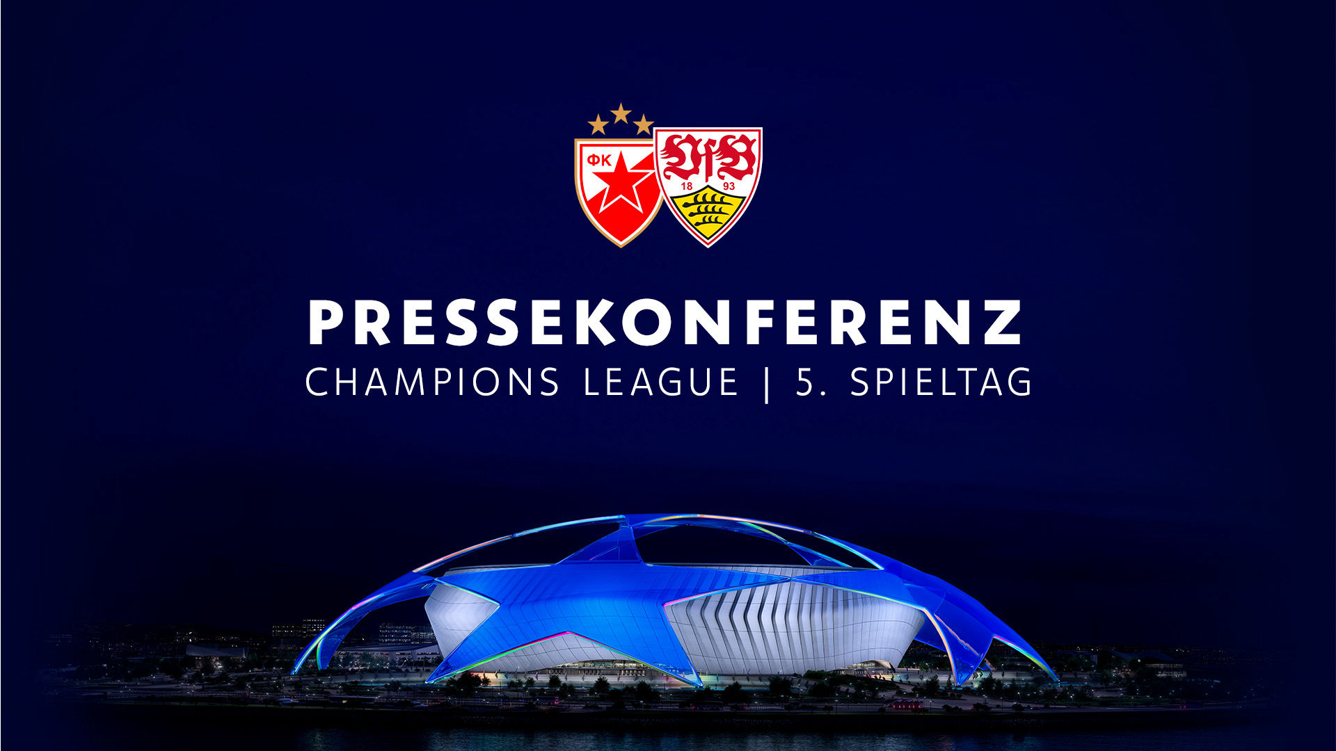 Pressekonferenz vor Roter Stern Belgrad - VfB