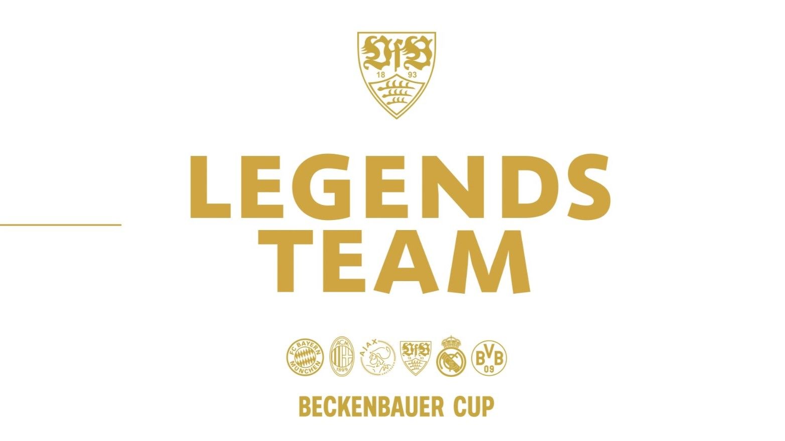 Der Kader der VfB Legenden beim Beckenbauer-Cup