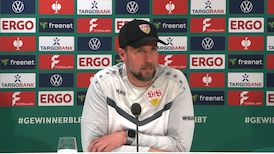 Die PK zum Halbfinale im DFB-Pokal gegen RB Leipzig