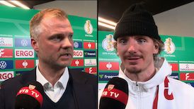 Die Interviews zum Pokal-Halbfinale gegen Leipzig