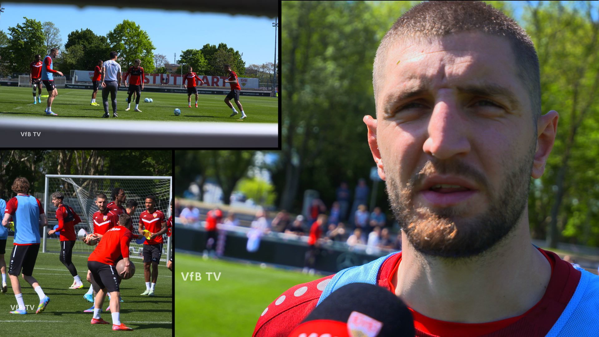 Jeff Chabot nach dem Trainingsstart vor St. Pauli