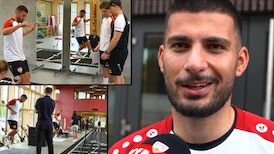 Der Start in die zweite Trainingswoche mit Deniz Undav