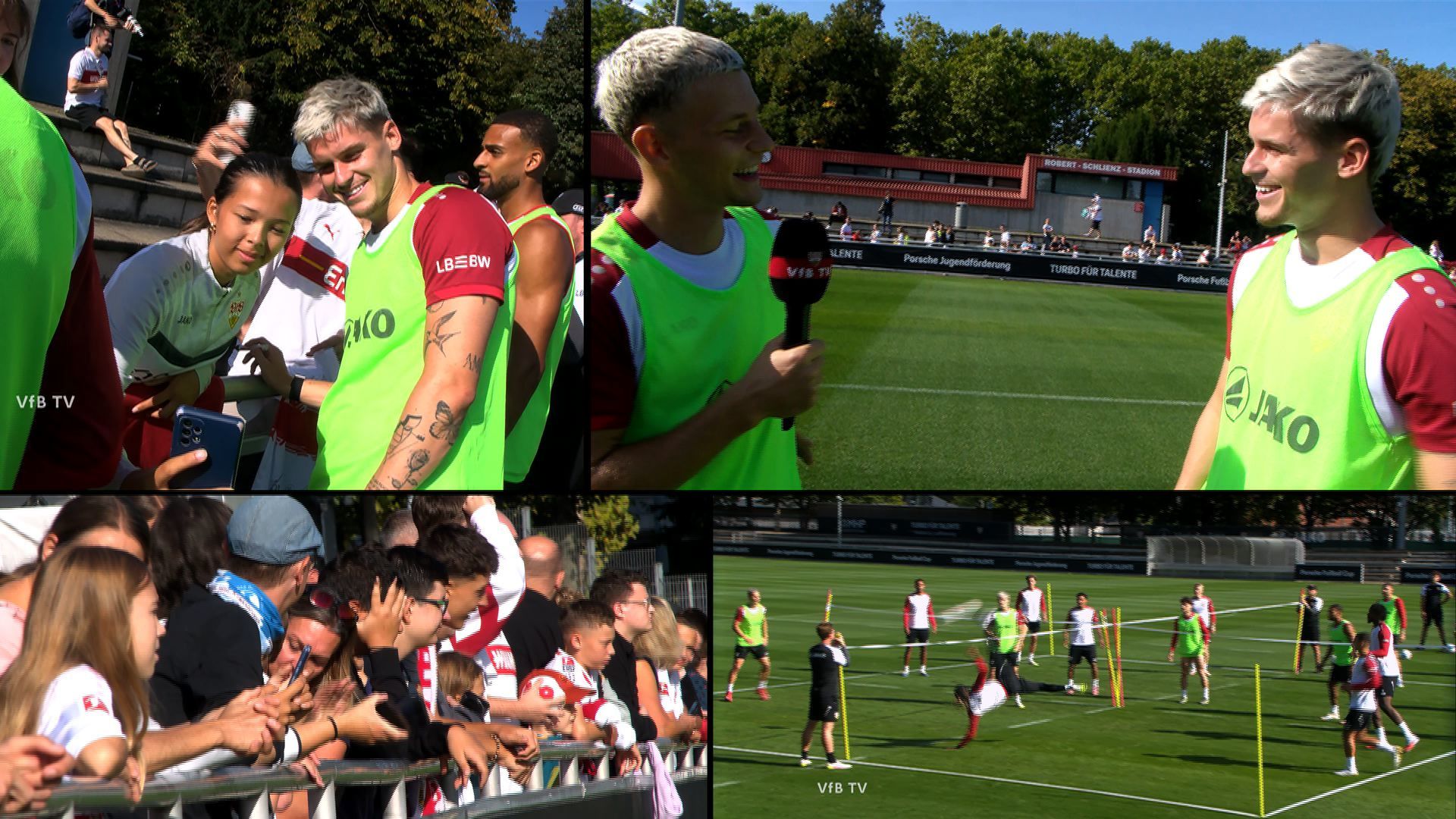 Yannik Keitel und Ramon Hendriks spielen den Interview-Doppelpass