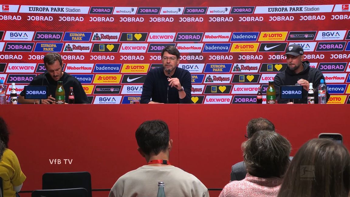 Pressekonferenz: SC Freiburg - VfB Stuttgart