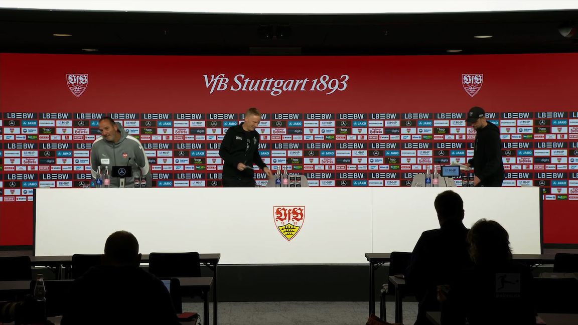 Pressekonferenz: VfB Stuttgart - 1. FC Heidenheim