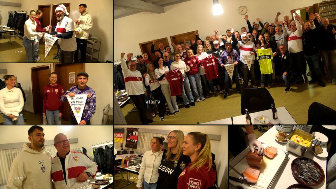 Drei VfB-Gäste, zwei OFCs und eine weiß-rote Weihnachtsfeier