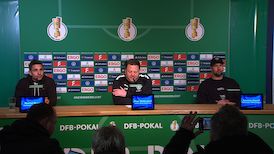 Pressekonferenz: DFB-Pokal Holstein Kiel - VfB Stuttgart