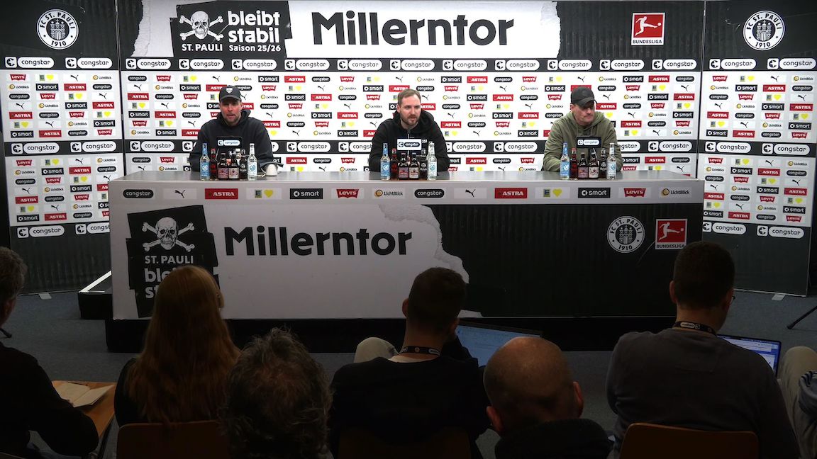 Pressekonferenz: FC St. Pauli - VfB Stuttgart