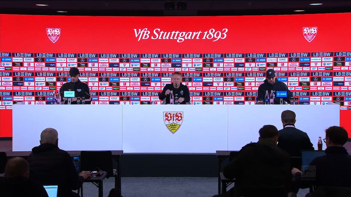 Pressekonferenz: VfB Stuttgart - RB Leipzig