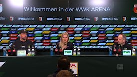 Pressekonferenz: FC Augsburg - VfB Stuttgart