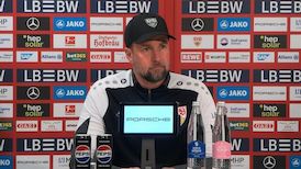 Die VfB-PK vor dem Spiel gegen den HSV