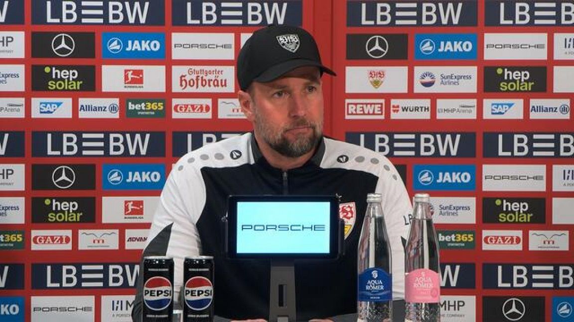 Die VfB-PK vor dem Spiel gegen den HSV