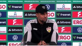 Die PK zum Halbfinal-Duell im DFB-Pokal mit dem SC Freiburg