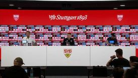 Pressekonferenz: VfB Stuttgart - Bayer Leverkusen