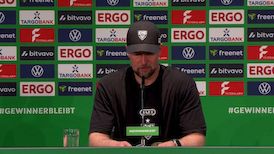 Pressekonferenz nach dem Pokalfinale