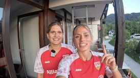 VfB Frauen | Julia Mickenhagen und Dafina Redzepi zeigen das Teamhotel