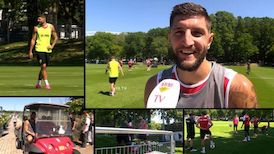 Jeff Chabot mischt zum Start der dritten Vorbereitungswoche kräftig mit.