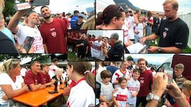 Weiß-Rotes Fanfest am Chiemsee