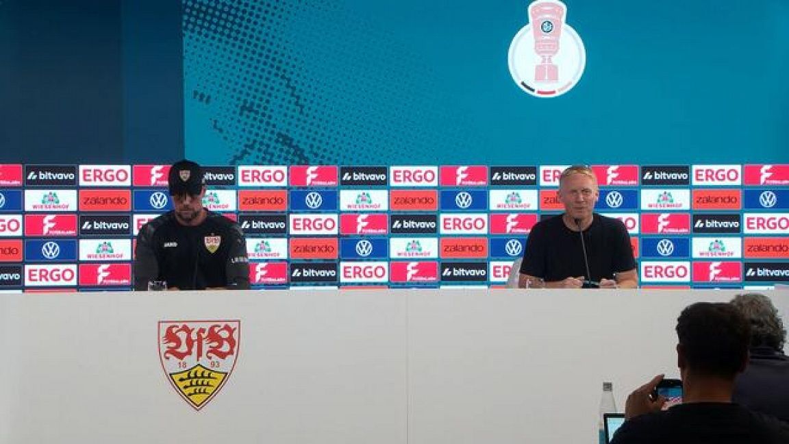 Die PK zum Pflichtspielauftakt im DFB-Pokal in Rostock