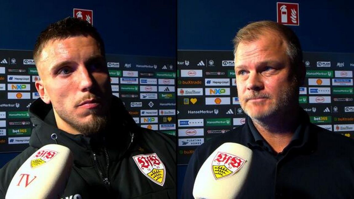 Die Interviews nach dem Auswärtsspiel beim Hamburger SV