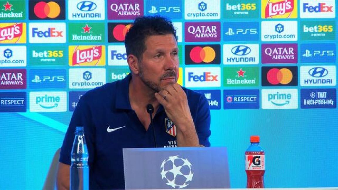 Die Pressekonferenz mit Atleti-Coach Diego Simeone